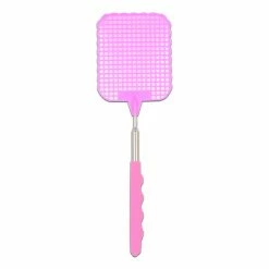 Fliegenklatsche - Pink - Mit Teleskopstiel