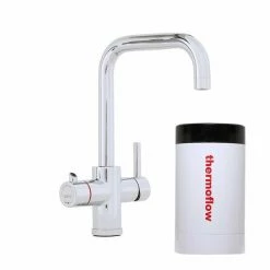 Kochendwasser-Armatur THERMOFLOW 100E - Eckig - 5 Liter