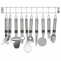 9-teiliges Küchenhelfer-Set - Edelstahl Rostfrei