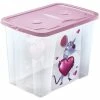 Rollbox - Maus - Rosa - Mit Deckel - 64 Liter 1 Rollbox - Maus - Rosa - Mit Deckel - 64 Liter -WENKO Geschäft 1002000200 1600Wx1600H 598Wx598H