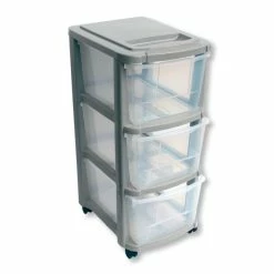 Schubladencontainer - Hellgrau - 29,5 Cm