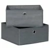 2er-Set Schubladen - Faserstoff - Grau - 28 Cm -WENKO Geschäft 1002004901 1600Wx1600H 598Wx598H