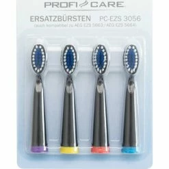 PROFICARE 4er Ersatzzahnbürsten-Set - Schwarz - Kunststoff