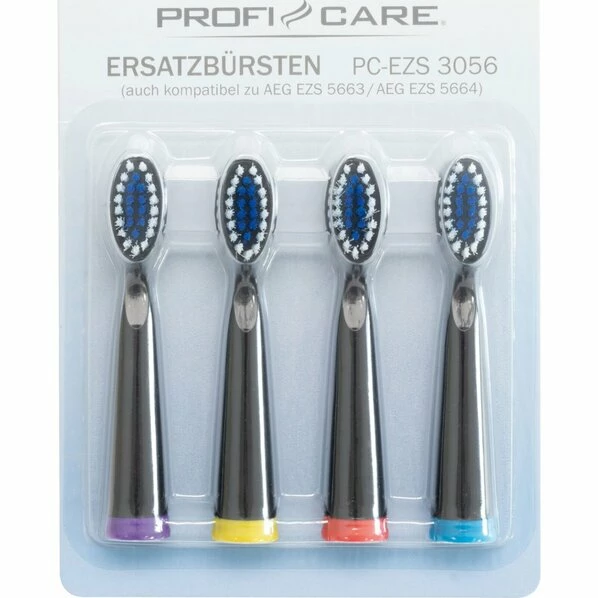 PROFICARE 4er Ersatzzahnbürsten-Set - Schwarz - Kunststoff 3 PROFICARE 4er Ersatzzahnbürsten-Set - Schwarz - Kunststoff