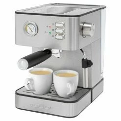 PROFICOOK Espressoautomat - Edelstahl-schwarz - 1,8 Liter