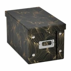 CD-Aufbewahrungsbox - Gold-schwarz - 16,5x28 Cm