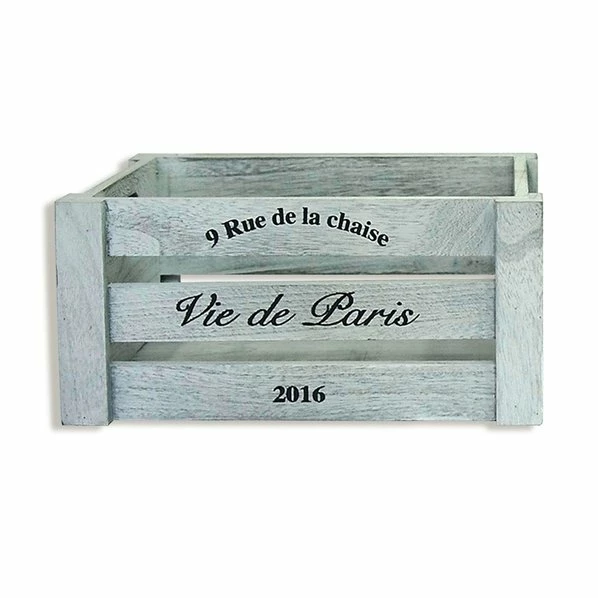Deko-Holzkiste - Grau - Verschiedene Größen 3 Deko-Holzkiste - Grau - Verschiedene Größen