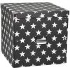 Aufbewahrungsbox - Sterne - Schwarz-weiß - 33,5x32 Cm -WENKO Geschäft 1015116903 1600Wx1600H 598Wx598H