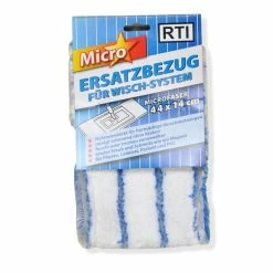 Wischsystem-Ersatzbezug - Blau-weiß - Microfaser