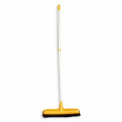 Gummi-Besen - Orange-weiß - 127 Cm