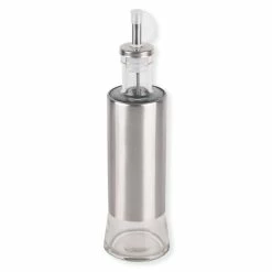 Essig-/Ölflasche - Glas-Edelstahl - 300 Ml
