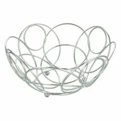 Obstkorb - Chromfarben - Ø 25,5 Cm