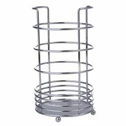 Küchenutensilienhalter - Chrom-silber - Ø 10,5 Cm