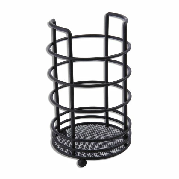 Küchenutensilienhalter - Schwarz - 20 Cm 3 Küchenutensilienhalter - Schwarz - 20 Cm