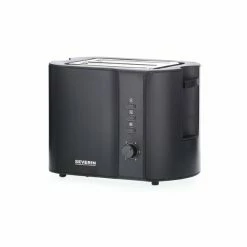 SEVERIN Toaster KA 9552 - Schwarz - Edelstahl - 2 Scheiben - 800 W