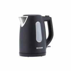 SEVERIN Wasserkocher KA 9553 - Schwarz - Edelstahl - 2200 W - 1 Liter