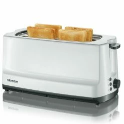 SEVERIN Automatik-Langschlitztoaster AT 2234 - Weiß-grau - 1400 Watt