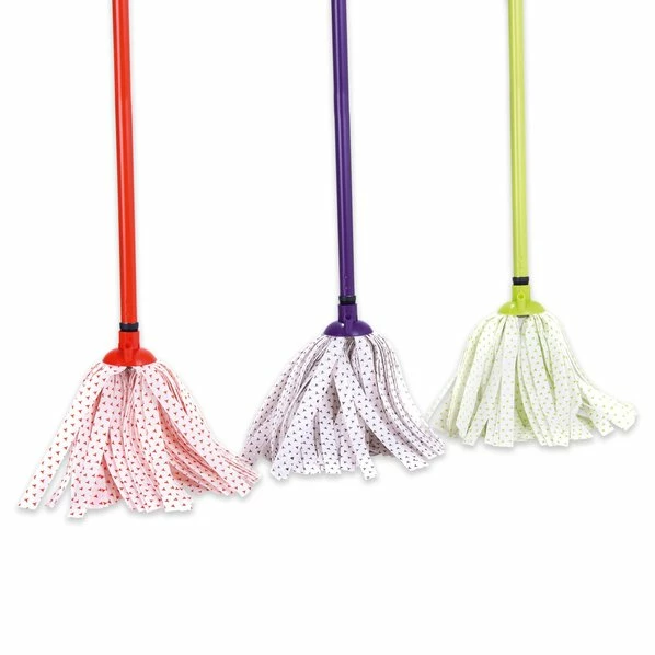 Wischmopp Mit Stiel - Farblich Sortiert - 118 Cm Hoch 3 Wischmopp Mit Stiel - Farblich Sortiert - 118 Cm Hoch