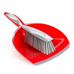 Helfix Kehrgarnitur - Grau-rot - 2-teilig