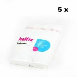 Helfix Bodentuch - Weiß-rot - 5 Stück - Baumwolle-Viskose