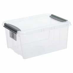 Aufbewahrungsbox - Transparent - Mit Deckel - 14 Liter