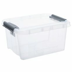 Aufbewahrungsbox - Transparent - Mit Deckel - 32 Liter