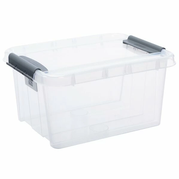 Aufbewahrungsbox - Transparent - Mit Deckel - 32 Liter 3 Aufbewahrungsbox - Transparent - Mit Deckel - 32 Liter