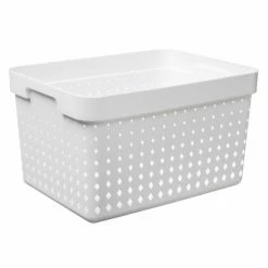Aufbewahrungskorb - Weiß - 16 Liter