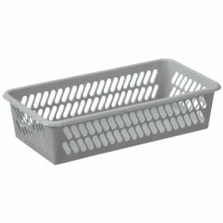 Haushaltskorb - Grau - Kunststoff - 30,5 Cm