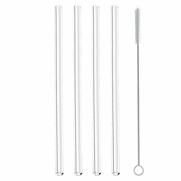 4er-Set Trinkhalme - Transparent - Glas 3 4er-Set Trinkhalme - Transparent - Glas