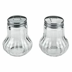 Salz- Und Pfefferstreuer-Set - Glas-Edelstahl