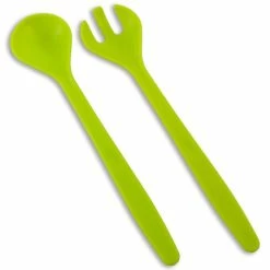 Salatbesteck - Grün - Kunststoff