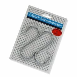 Allzweckhaken - Küchenhaken - 4 Stück - Metall