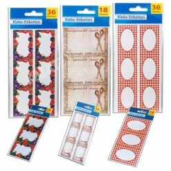 Etiketten Für Einmachgläser - Sortiert