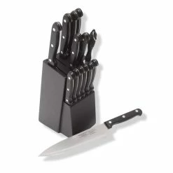 Messerblock 15-teilig - Schwarz