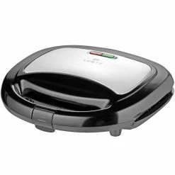 LENTZ Sandwichmaker - Silber-schwarz - 750 Watt
