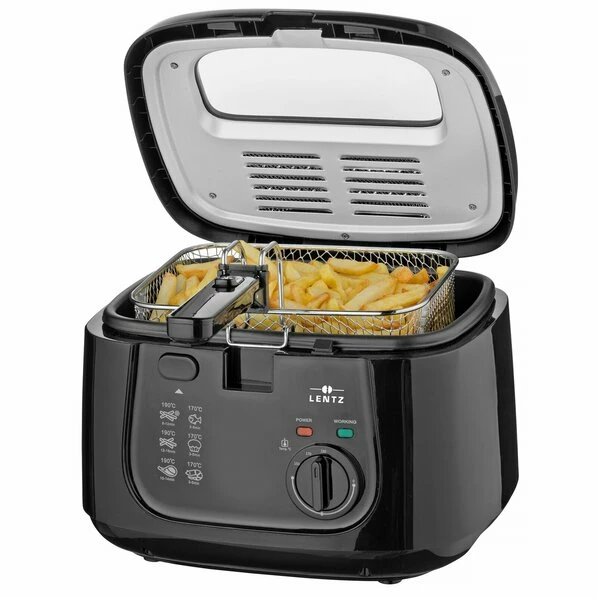 LENTZ Fritteuse 20433 - Schwarz - 2,5 Liter 3 LENTZ Fritteuse 20433 - Schwarz - 2,5 Liter