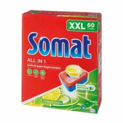 SOMAT 7 Spülmaschinen-Tabs - All In One - Zitrone-Limette - 60 Tabs