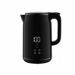 MAXXMEE Wasserkocher - Schwarz - LED-Touchdisplay - 1,7 Liter