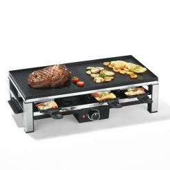 MAXXMEE Raclette-Grill - Schwarz-silber - Edelstahl - 57 Cm Hoch
