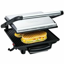 TEFAL Kontaktgrill INICIO GC241D - Schwarz-silber