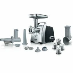 BOSCH Fleischwolf - Schwarz-chrom - Edelstahl - 20 Funktionen