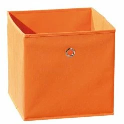 4er-Set Faltkisten - Orange - 31 Cm Hoch