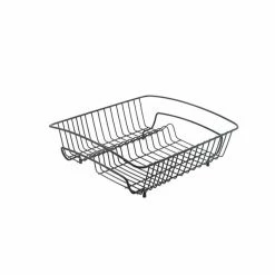 Spülkorb - Metall - Schwarz - Anti-Slip