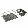 Spülkorb - Schwarz Matt - Mit Schale Und Bestecksammler