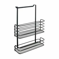 Einhängekorb - Schwarz - 2 Etagen - 26 Cm