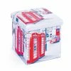 Faltbox SETTI - Weiß - London - Mit Sitzpolster - 32 Liter -WENKO Geschäft 9005297700 1600Wx1600H 598Wx598H