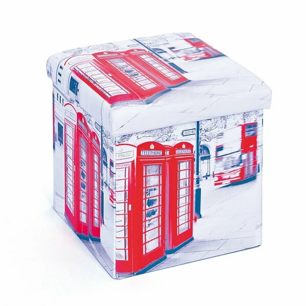 Faltbox SETTI - Weiß - London - Mit Sitzpolster - 32 Liter 3 Faltbox SETTI - Weiß - London - Mit Sitzpolster - 32 Liter