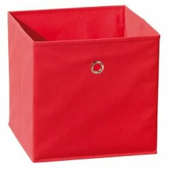 Faltbox WINNY - Rot - Mit Metallöse - 32x32 Cm