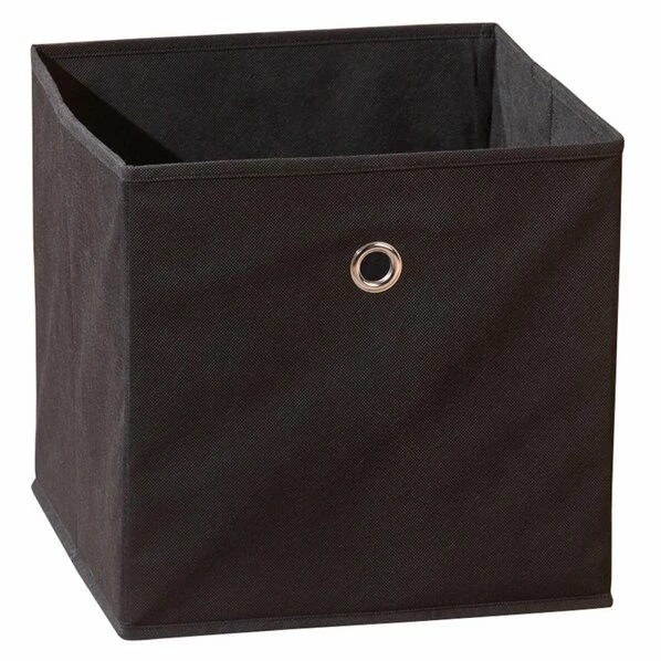 Faltbox WINNY - Schwarz - Mit Metallöse - 32x32 Cm 3 Faltbox WINNY - Schwarz - Mit Metallöse - 32x32 Cm
